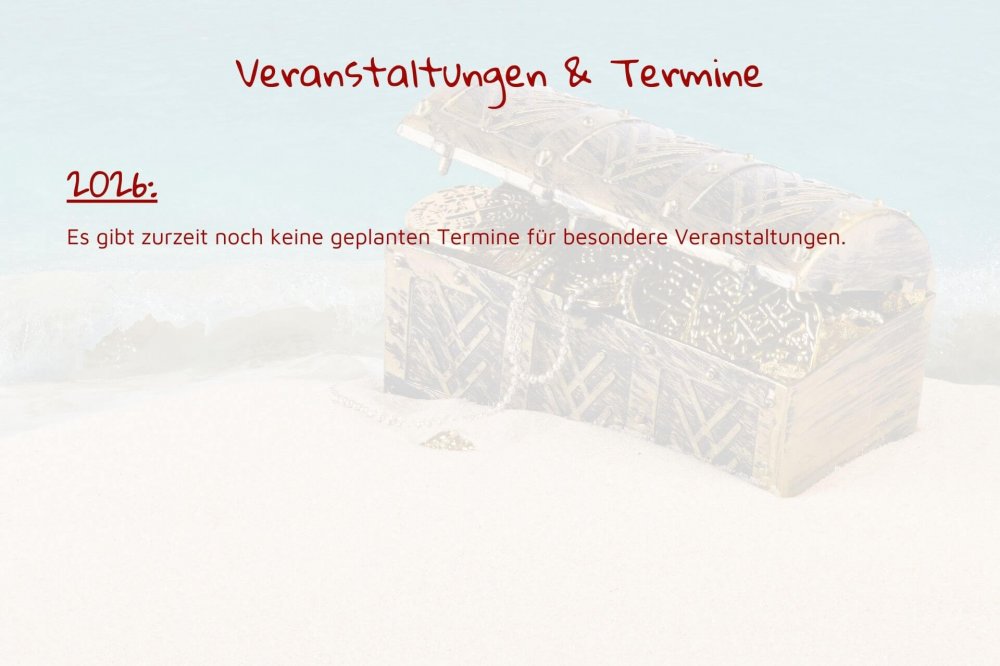 Auf diesem Foto ist eine Terminübersicht aus meiner Coachingpraxis abgebildet. Es stehen alle geplanten Termine und Veranstaltungen auf dieser Seite. Das Hintergrundbild ist eine kleine Schatzkiste am Strand.